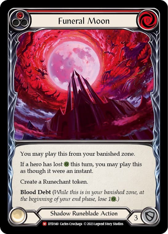 Funeral Moon — Dusk till Dawn card