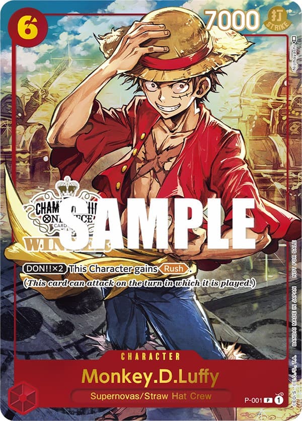 Monkey.D.Luffy (Store Championship Trophy Card) — One Piece Promotion Cards card