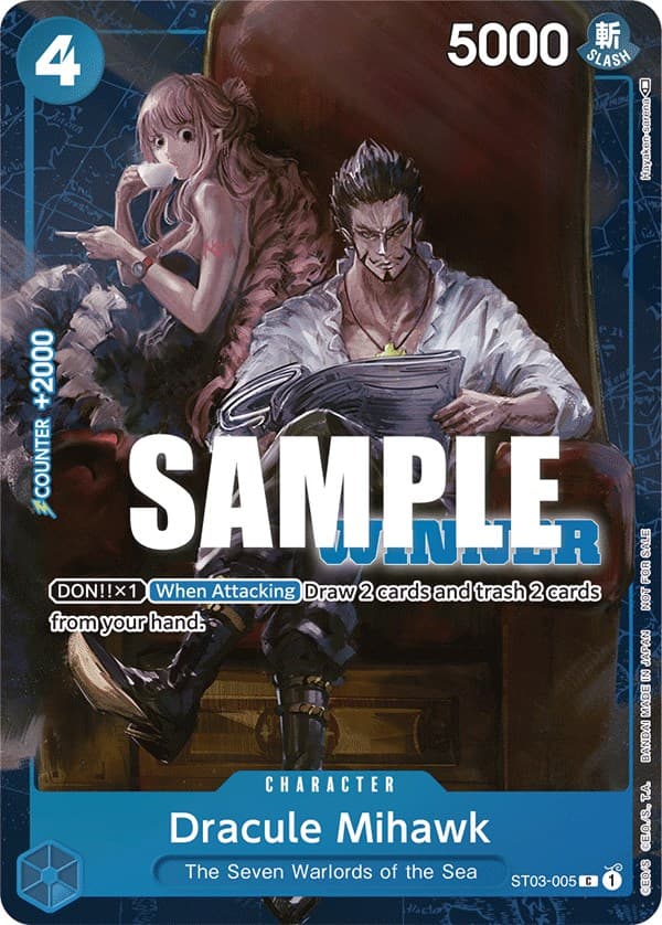 Dracule Mihawk (Winner Pack Vol. 4) — One Piece Promotion Cards card