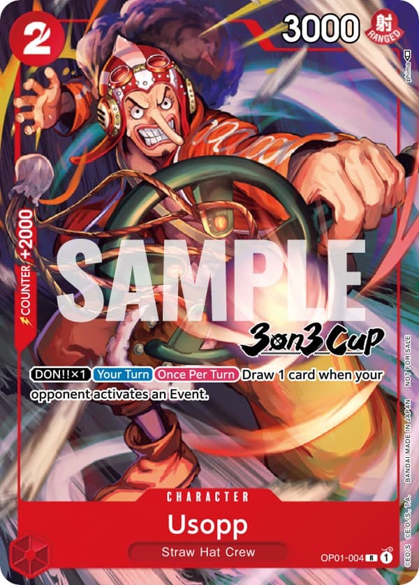 Usopp (3-on-3 Cup) [Participant] — One Piece Promotion Cards card