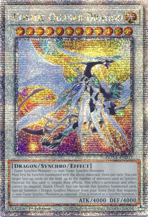 Cosmic Quasar Dragon (Quarter Century Secret Rare) — Duelist Nexus card