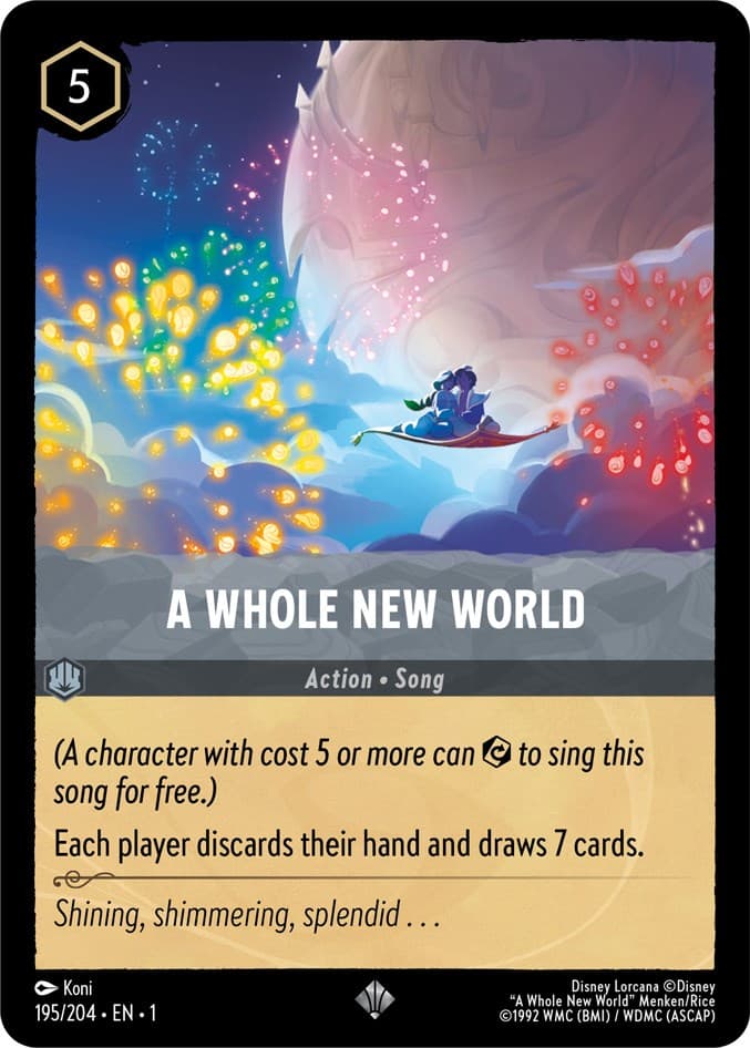 A Whole New World — The First Chapter card