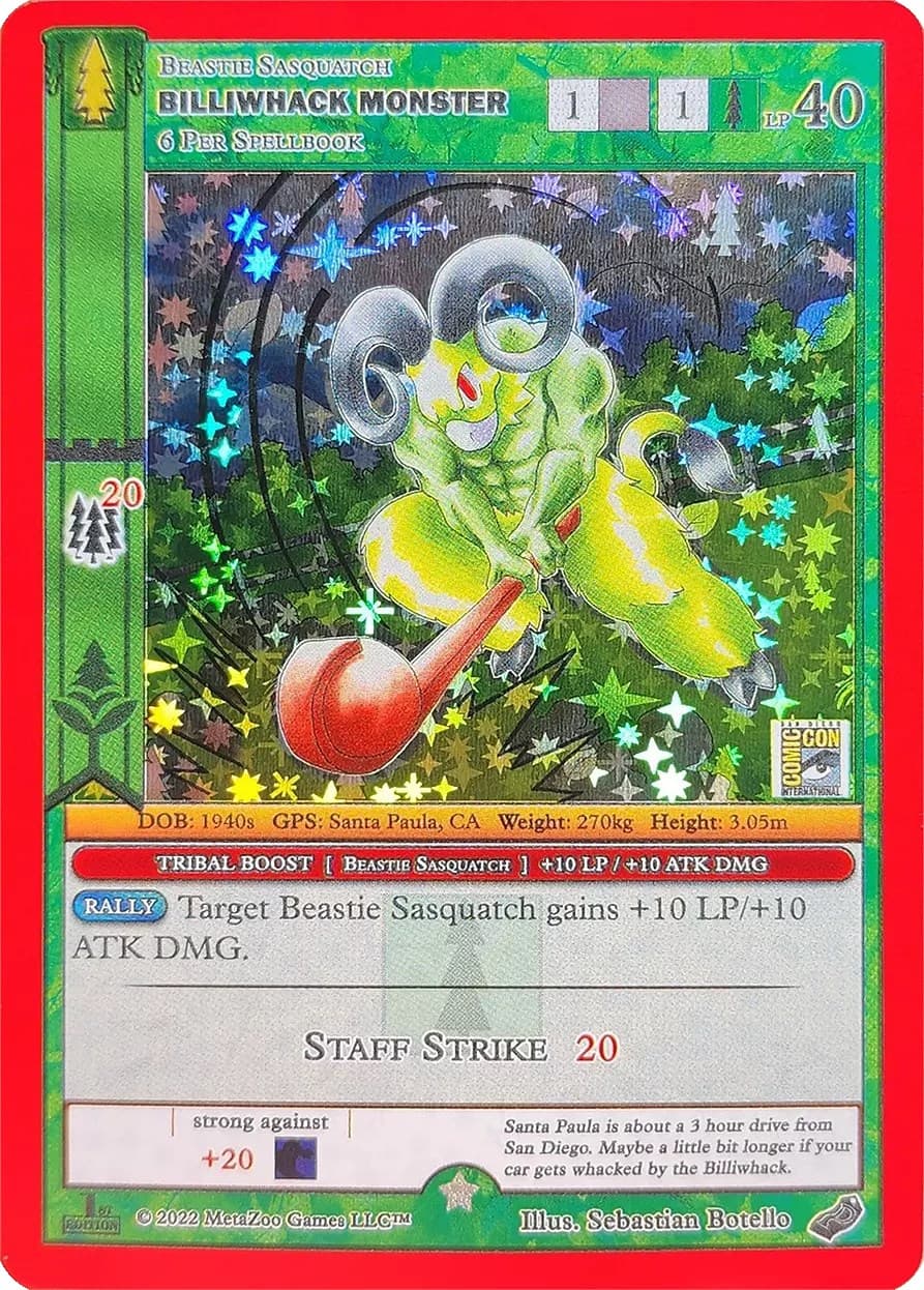 Billiwhack Monster (SDCC 2022) — Miscellaneous Promos card
