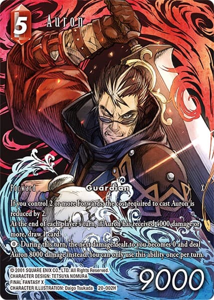 Auron (Full Art) — Dawn of Heroes card