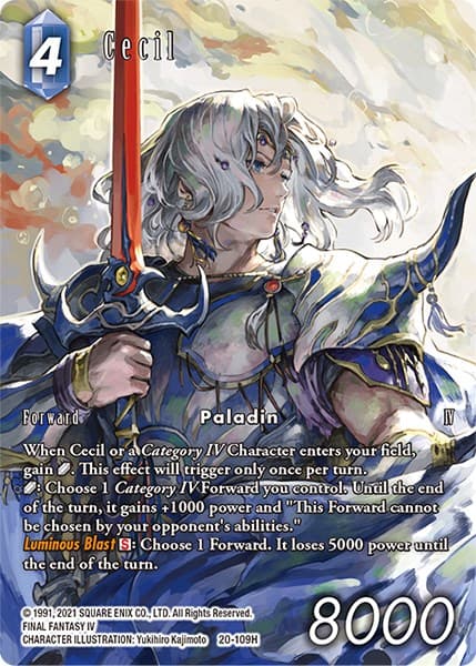 Cecil (Full Art) (109) — Dawn of Heroes card