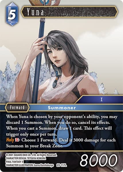 Yuna — Dawn of Heroes card