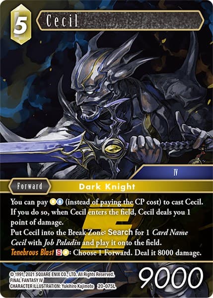 Cecil (075) — Dawn of Heroes card