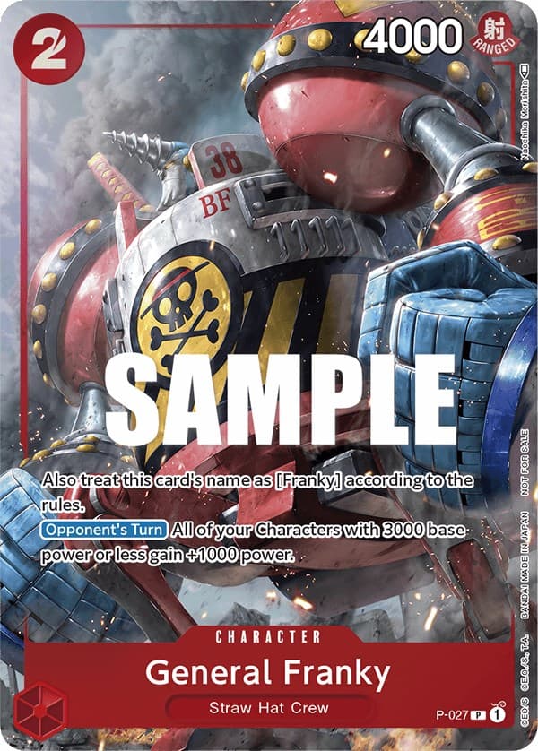General Franky (Event Pack Vol. 2) — One Piece Promotion Cards card