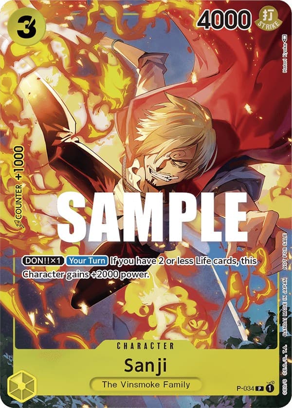 Sanji (Event Pack Vol. 2) — One Piece Promotion Cards card
