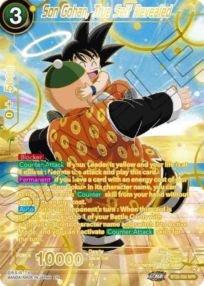 Son Gohan, True Self Revealed (SPR) — Critical Blow card