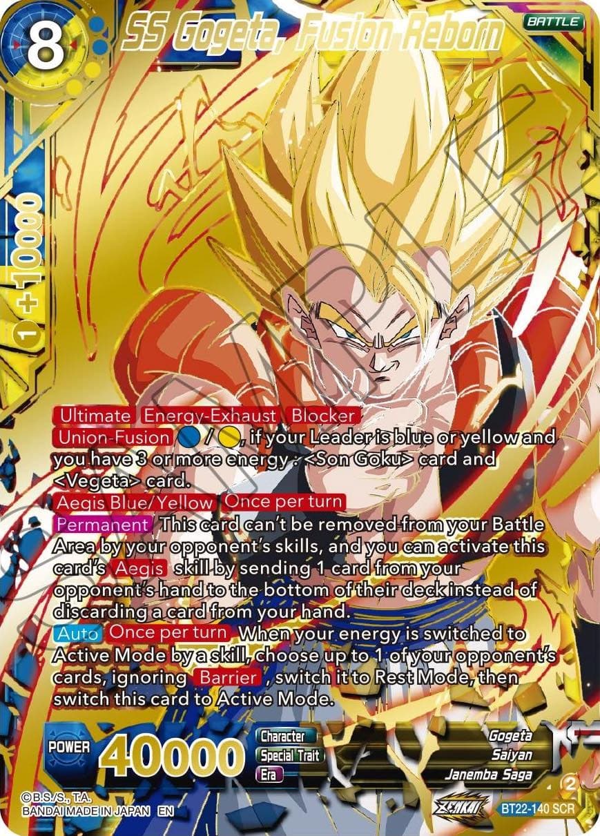 SS Gogeta, Fusion Reborn — Critical Blow card
