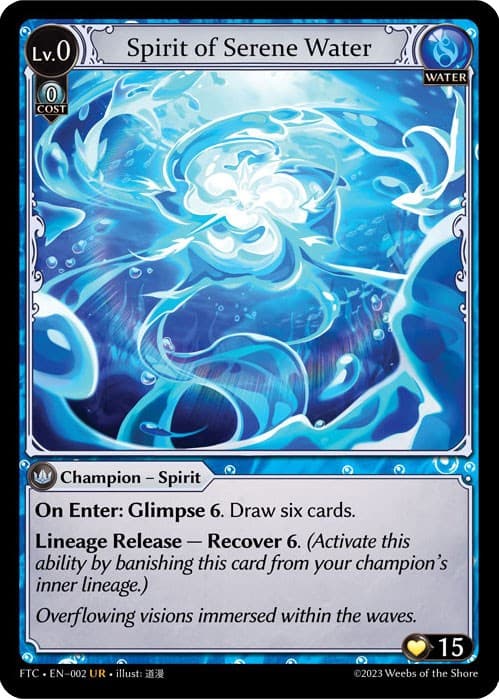 Spirit of Serene Water — Fractured Crown card
