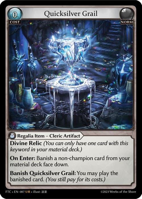 Quicksilver Grail (007) — Fractured Crown card