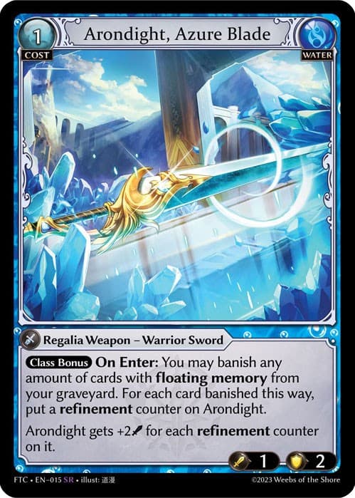 Arondight, Azure Blade — Fractured Crown card