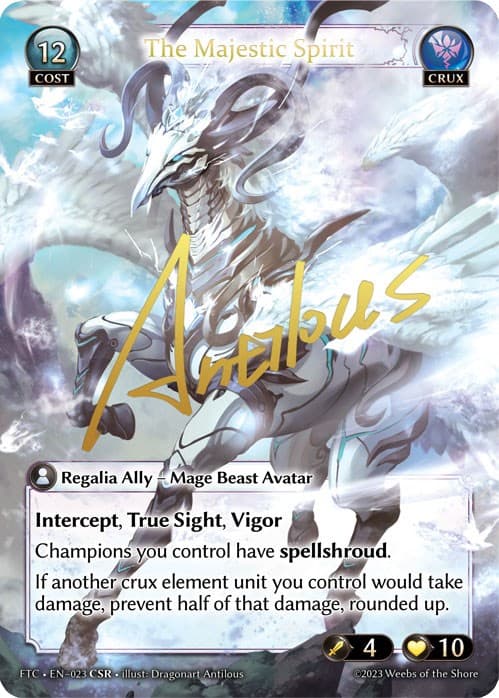 The Majestic Spirit (CSR) — Fractured Crown card
