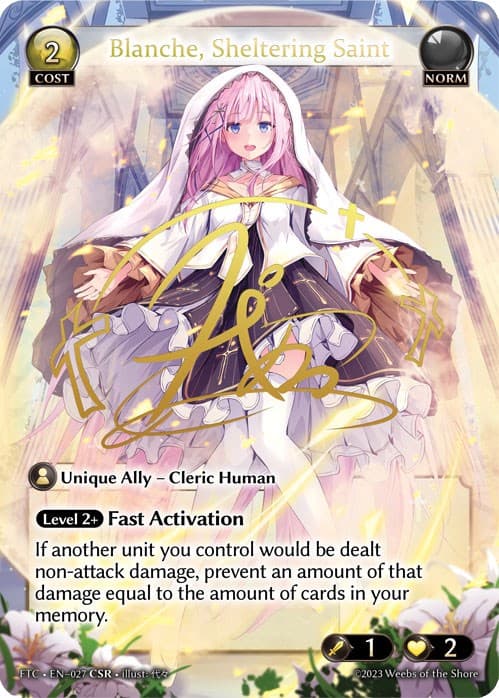 Blanche, Sheltering Saint (CSR) — Fractured Crown card