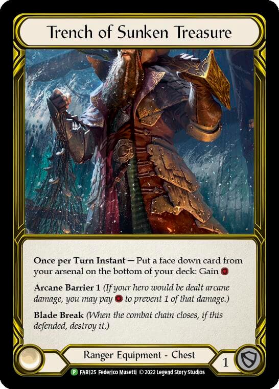 Trench of Sunken Treasure (Golden) - FAB125 — Flesh and Blood: Promo Cards card
