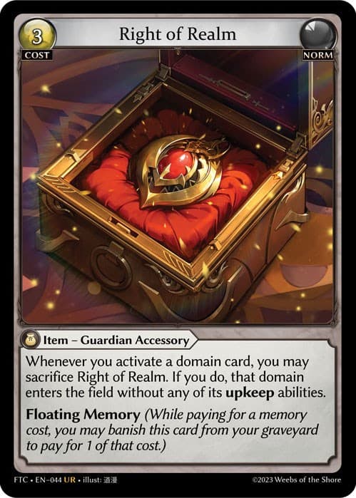 Right of Realm — Fractured Crown card