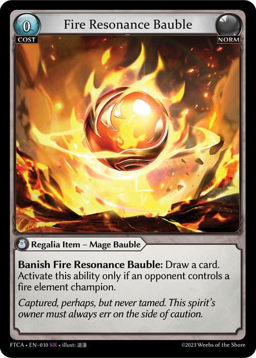 Fire Resonance Bauble — Fractured Crown card