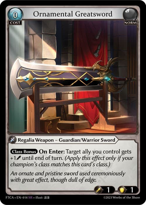 Ornamental Greatsword — Fractured Crown card