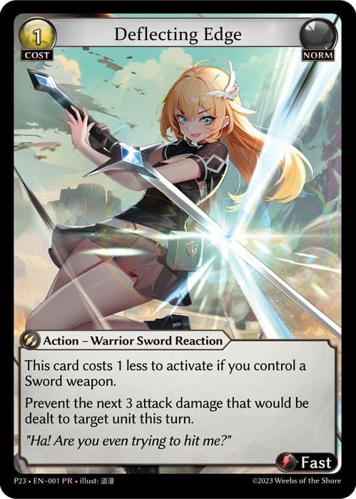 Deflecting Edge — Promotional Cards card