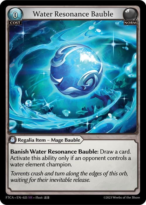 Water Resonance Bauble — Fractured Crown card