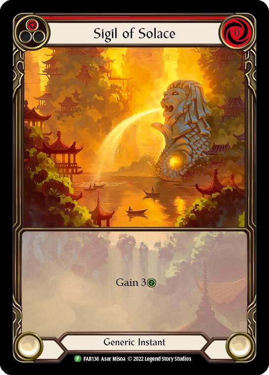 Sigil of Solace - FAB136 — Flesh and Blood: Promo Cards card