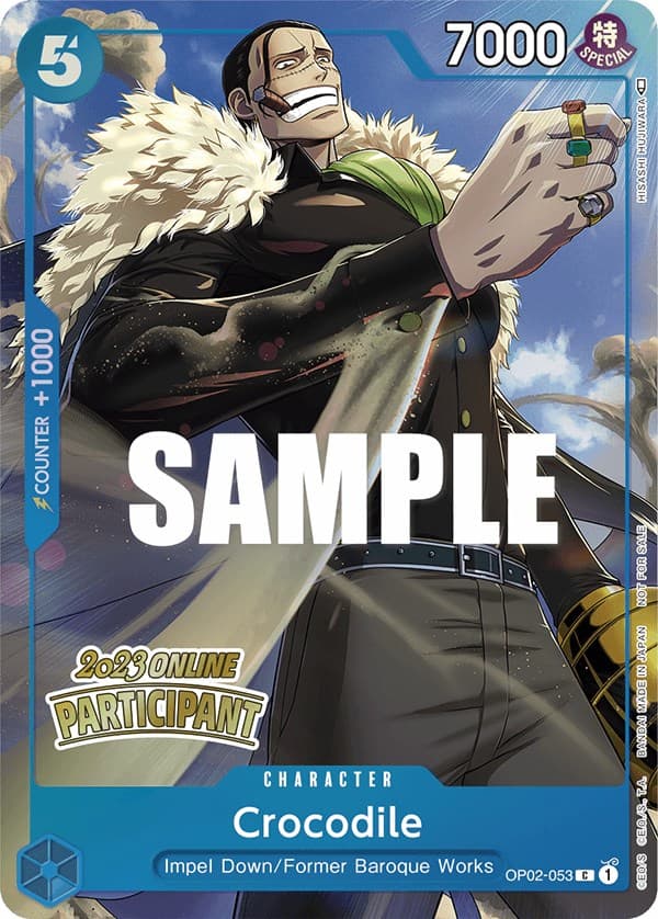 Crocodile (Online Regional 2023) [Participant] — One Piece Promotion Cards card