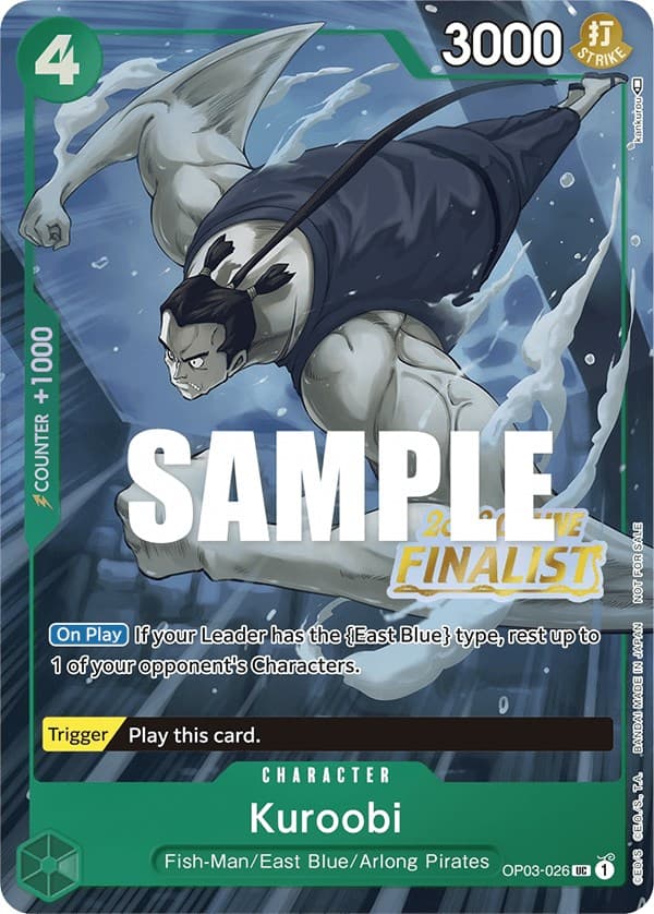 Kuroobi (Online Regional 2023) [Finalist] — One Piece Promotion Cards card