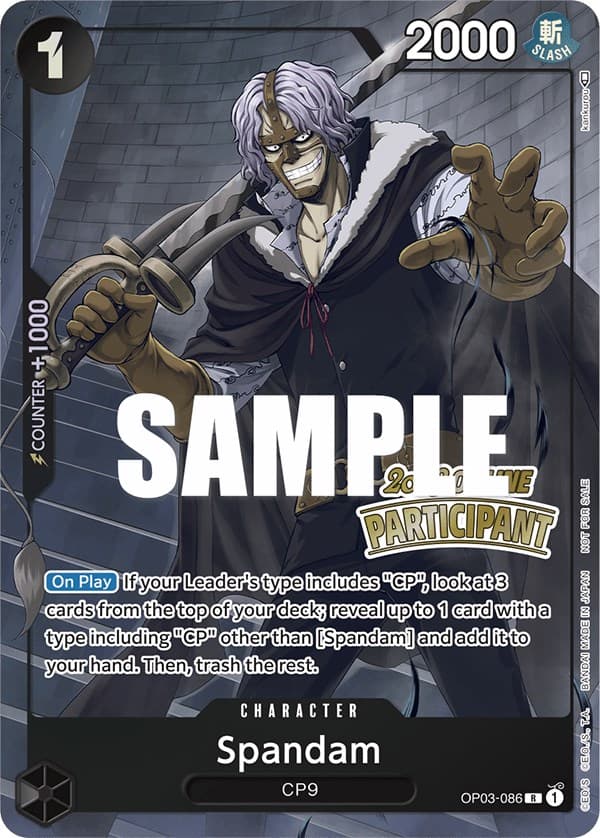 Spandam (Online Regional 2023) [Participant] — One Piece Promotion Cards card