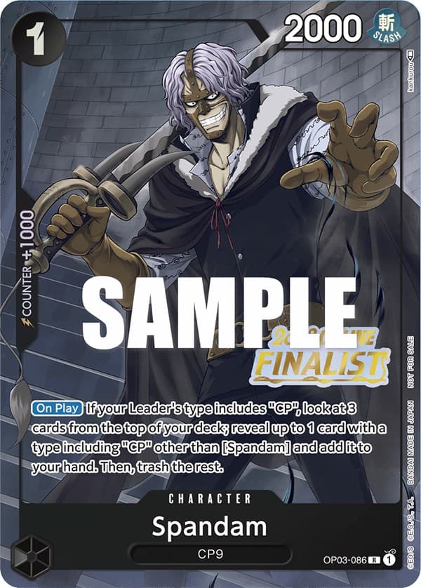 Spandam (Online Regional 2023) [Finalist] — One Piece Promotion Cards card