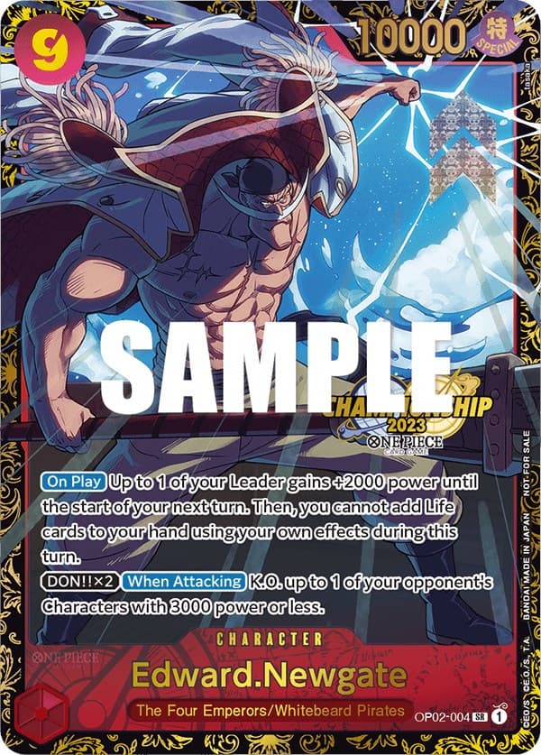 Edward.Newgate (Championship 2023) — One Piece Promotion Cards card