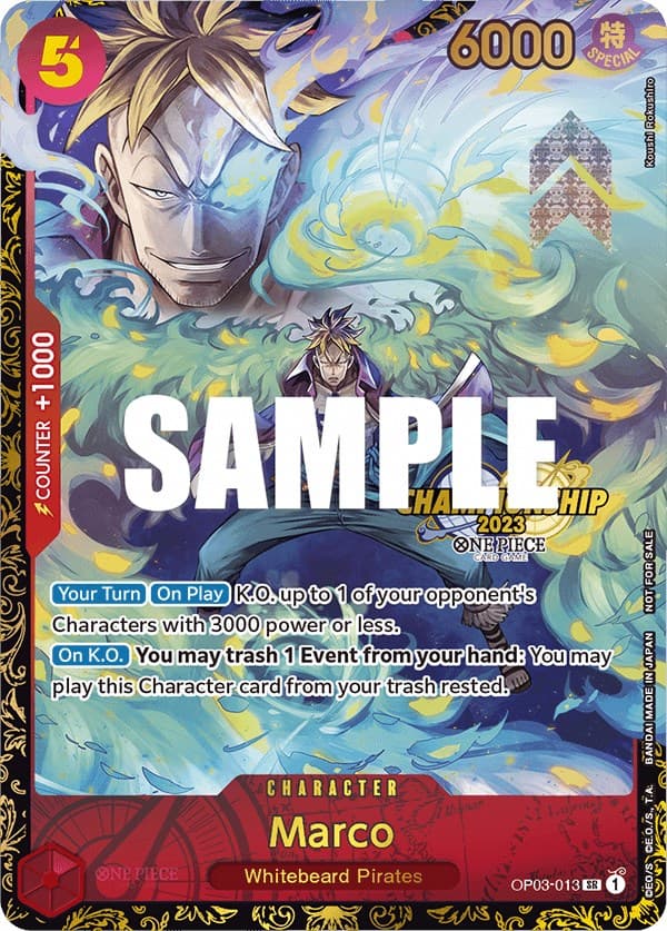 Marco (Championship 2023) — One Piece Promotion Cards card