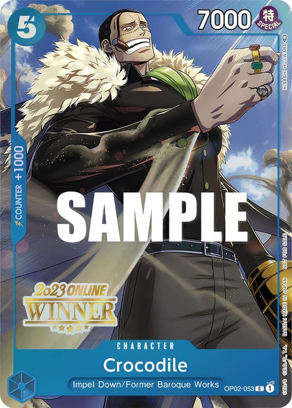 Crocodile (Online Regional 2023) [Winner] — One Piece Promotion Cards card