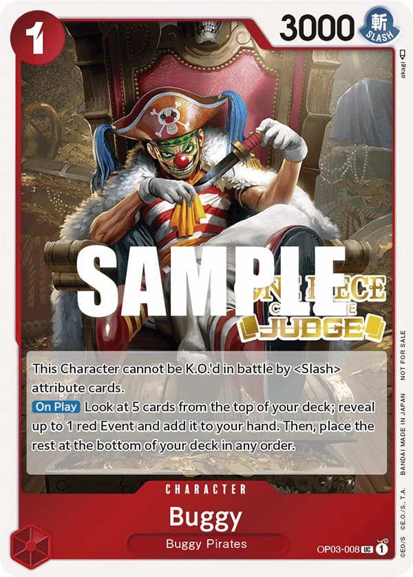 Buggy (Judge Pack Vol. 2) — One Piece Promotion Cards card