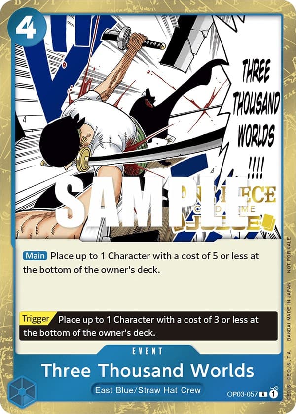 Three Thousand Worlds (Judge Pack Vol. 2) — One Piece Promotion Cards card