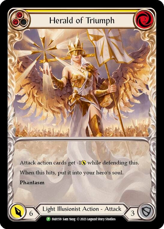 Herald of Triumph (Yellow) - FAB159 — Flesh and Blood: Promo Cards card