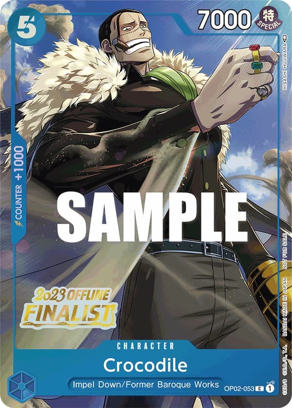 Crocodile (Offline Regional 2023) [Finalist] — One Piece Promotion Cards card