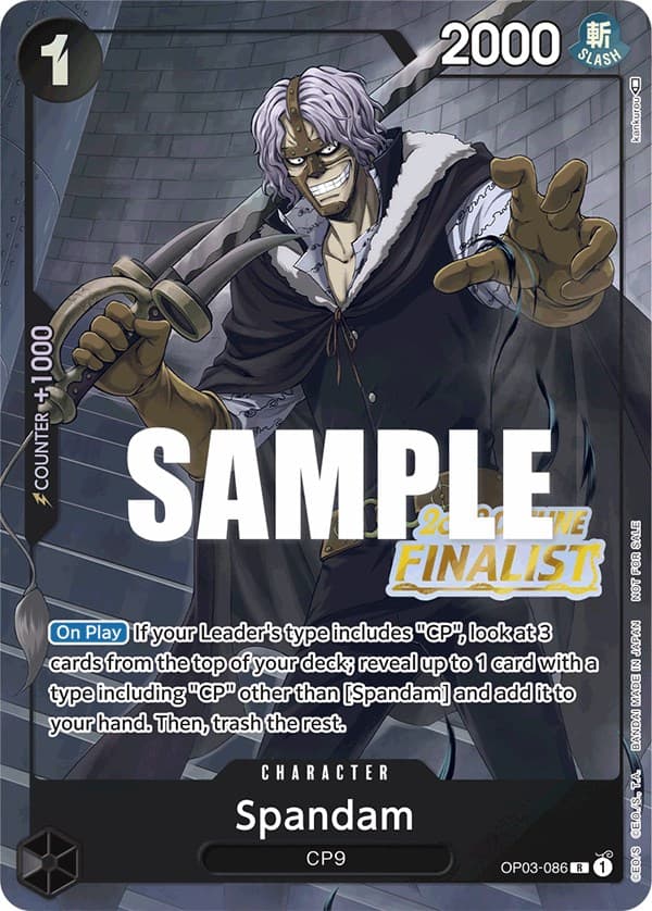 Spandam (Offline Regional 2023) [Finalist] — One Piece Promotion Cards card
