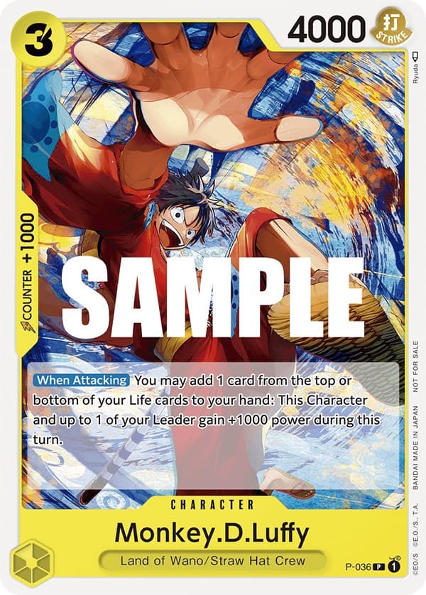 Monkey.D.Luffy (Pre-Release Tournament) — One Piece Promotion Cards card