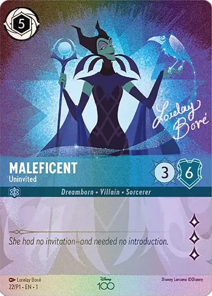 Maleficent - Uninvited (Alternate Art) — Disney100 Promos card
