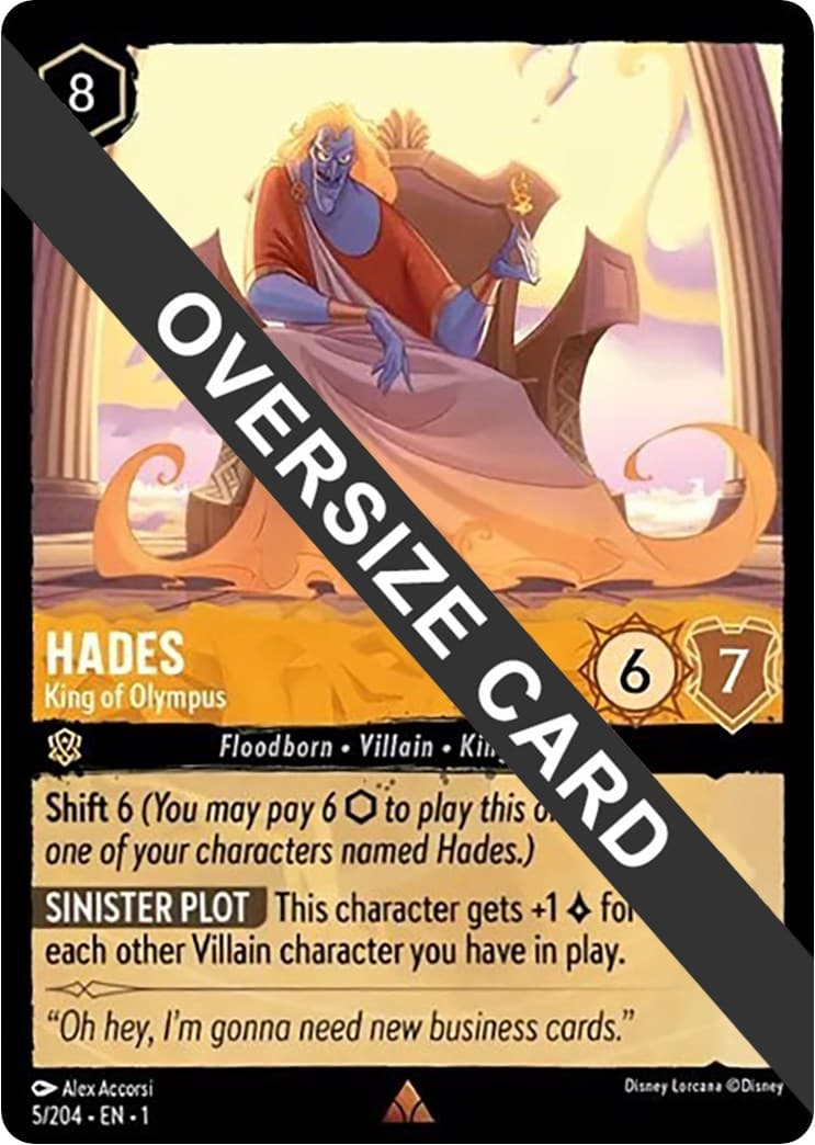 Hades - King of Olympus (Oversized) — The First Chapter card