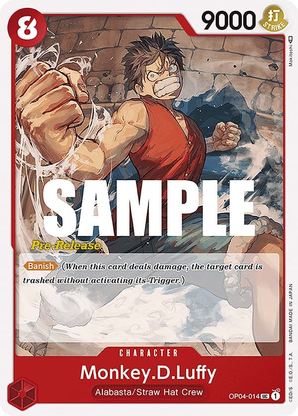 Monkey.D.Luffy — Kingdoms of Intrigue Pre-Release Cards card