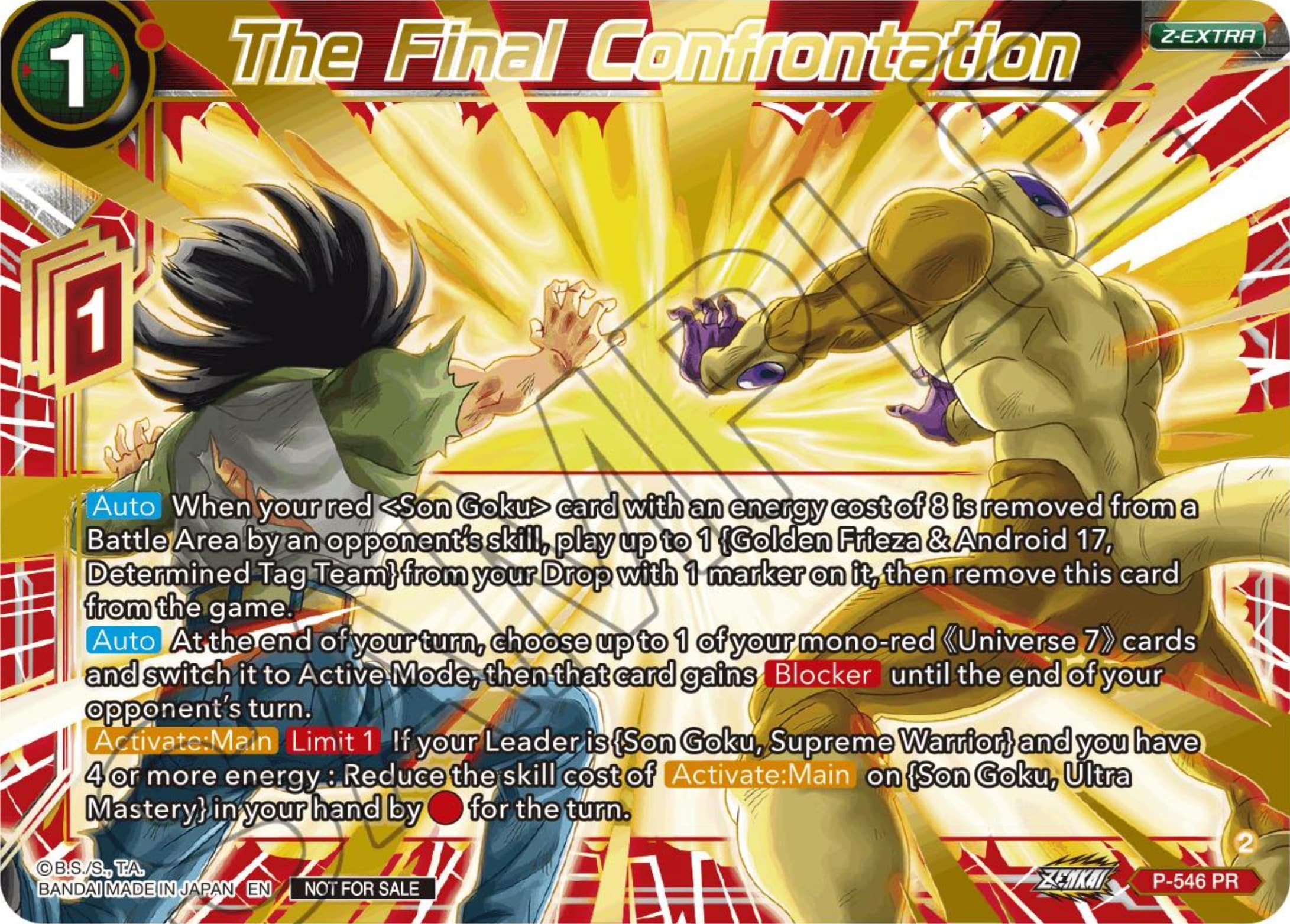 The Final Confrontation (Championship Z Extra Card Pack 2023) (Gold-Stamped) — Tournament Promotion Cards card