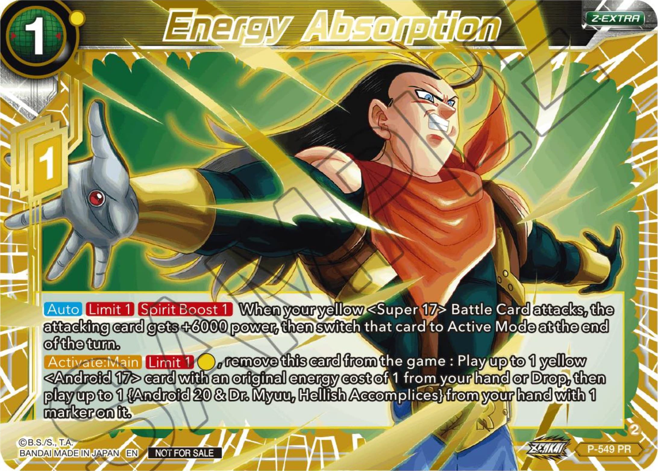 Energy Absorption (Championship Z Extra Card Pack 2023) — Tournament Promotion Cards card