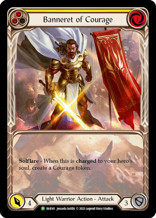 Banneret of Courage - FAB161 — Flesh and Blood: Promo Cards card