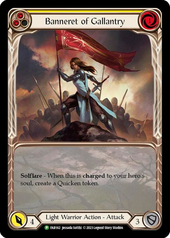 Banneret of Gallantry - FAB162 — Flesh and Blood: Promo Cards card