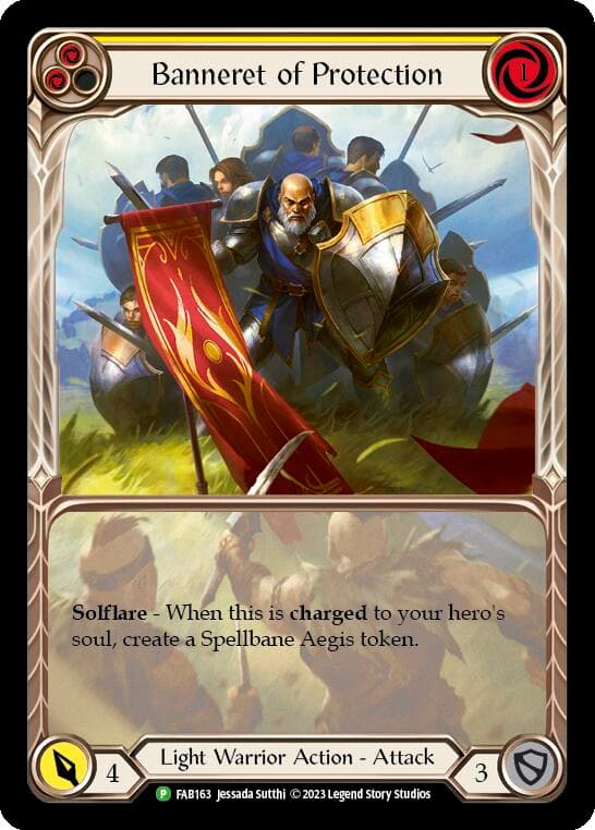 Banneret of Protection - FAB 163 — Flesh and Blood: Promo Cards card