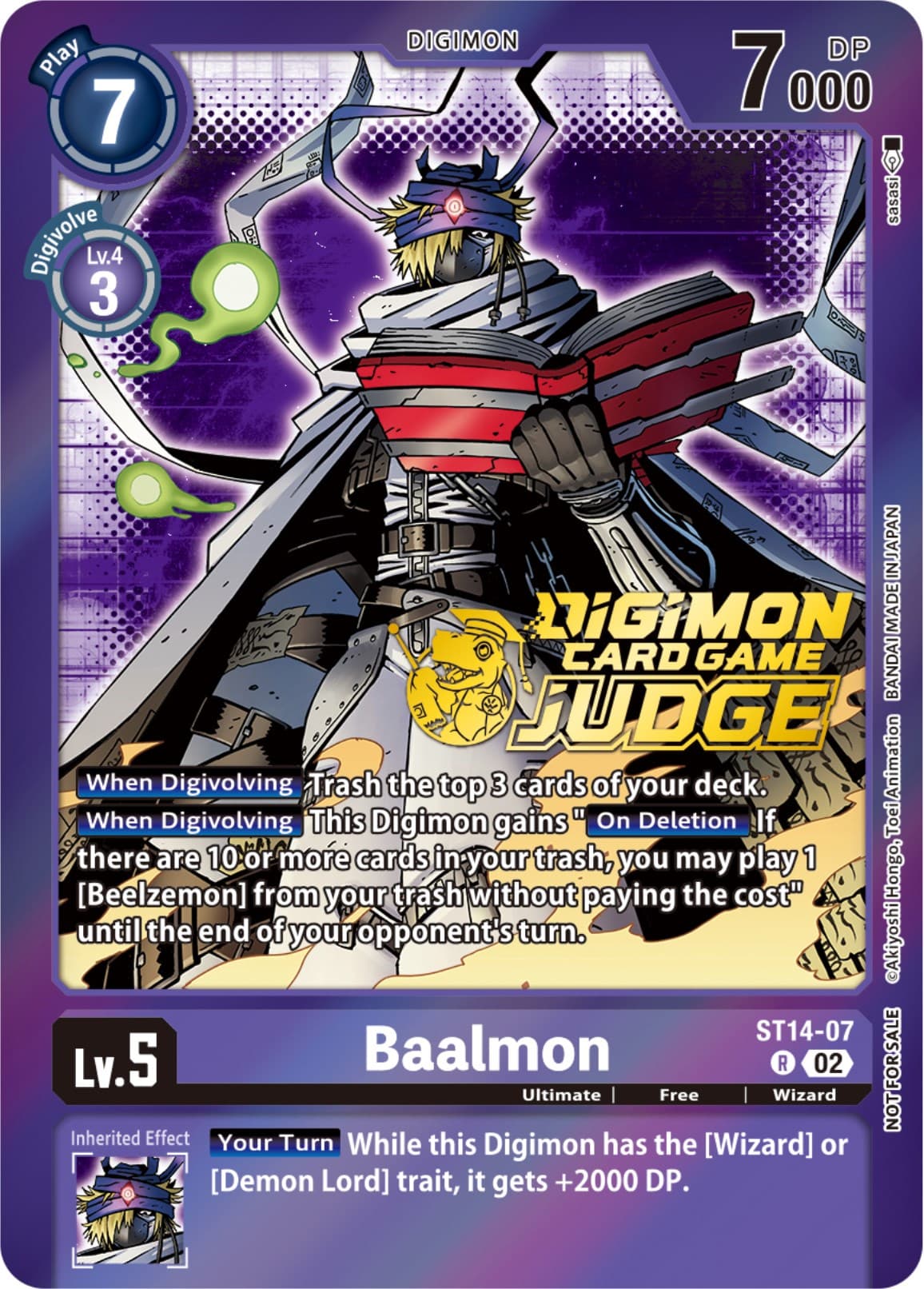 Baalmon - ST14-07 (Judge Pack 4) — Starter Deck 14: Beelzemon Advanced Deck Set card
