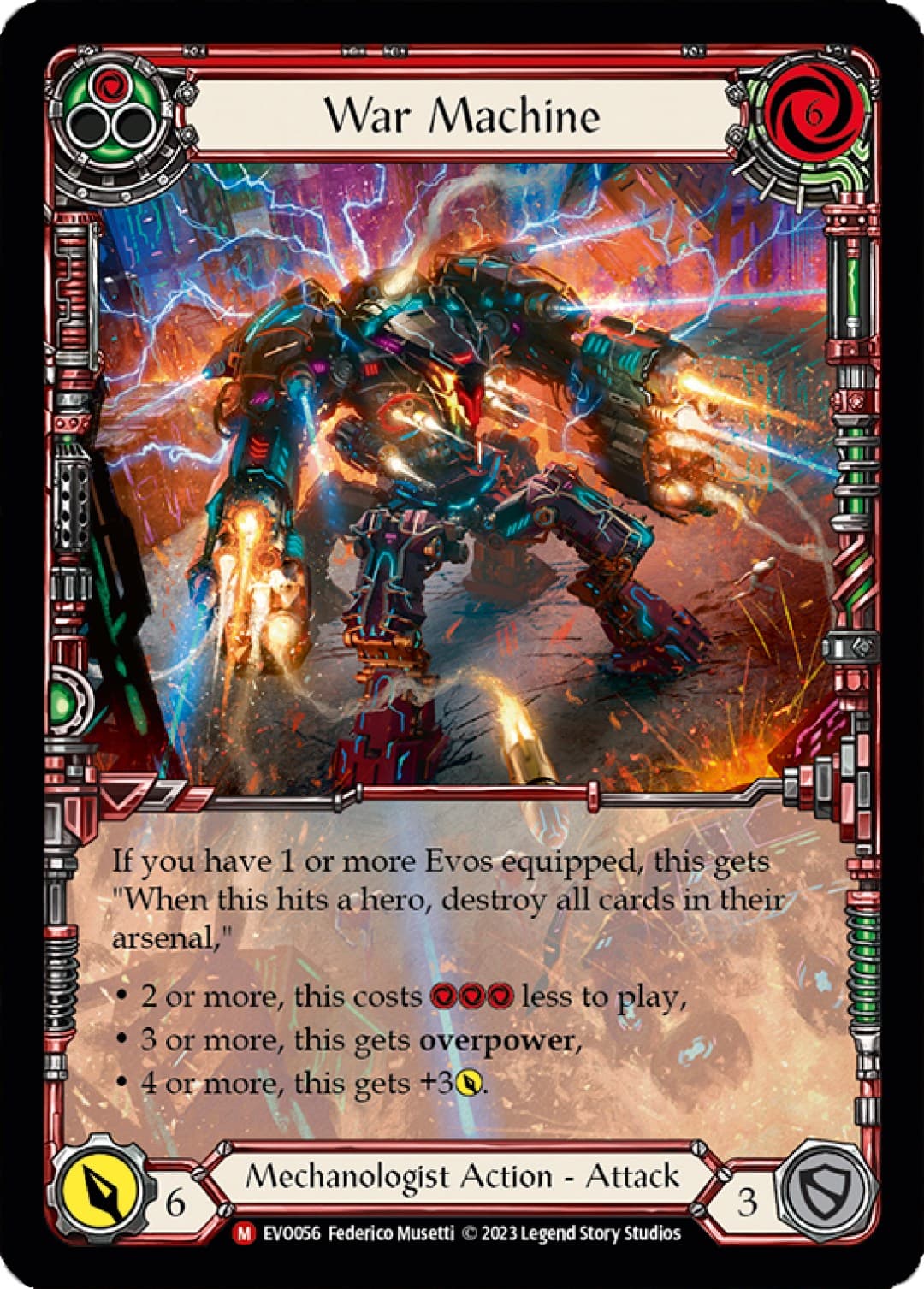 War Machine (Extended Art) — Bright Lights card